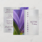 Invitation pour les 25 ans de mariage (Devant / Derrière)