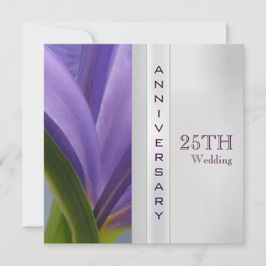 Invitation pour les 25 ans de mariage (Devant)