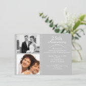 Invitation pour les 25 ans de mariage (Debout devant)