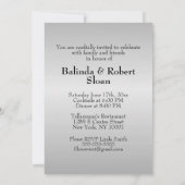 Invitation pour les 25 ans de mariage (Dos)