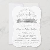 Invitation pour les 25 ans de Mariage (Devant)