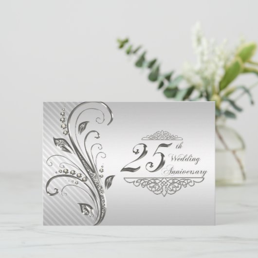 Invitation pour les 25 ans de mariage (Debout devant)