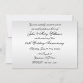 Invitation pour les 25 ans de mariage (Dos)