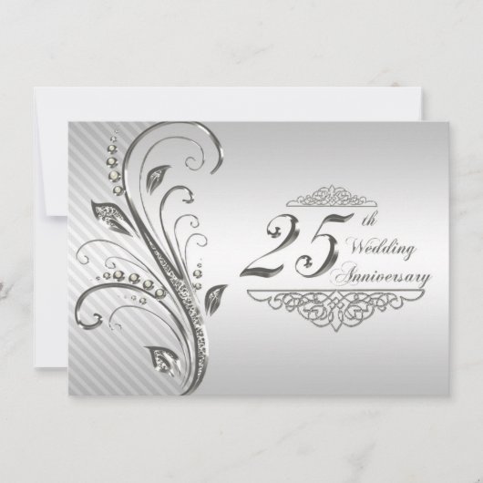 Invitation pour les 25 ans de mariage (Devant)