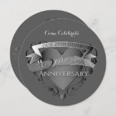 Invitation pour les 25 ans de mariage (Devant / Derrière)