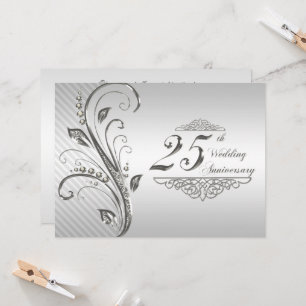 Invitation pour les 25 ans de mariage