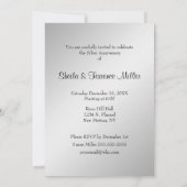 Invitation pour les 25 ans de mariage (Dos)