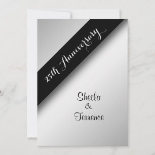 Invitation pour les 25 ans de mariage