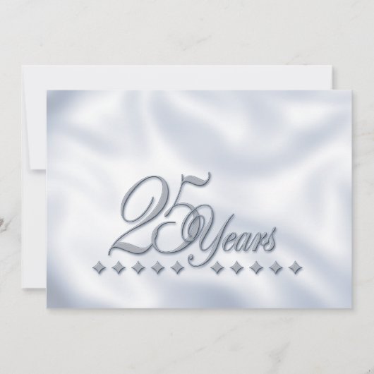Invitation pour les 25 ans de mariage (Devant)