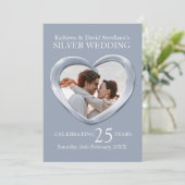 Invitation pour les 25 ans de mariage à l'occasion (Debout devant)