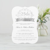 Invitation pour les 25 ans de Mariage Anniversaire (Debout devant)
