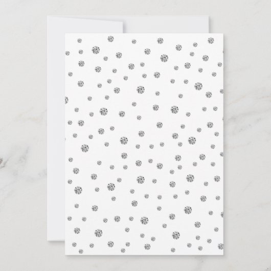 Invitation pour les 25 ans de mariage - Argent Bla (Dos)