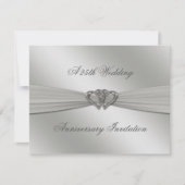 Invitation pour les 25 ans de mariage - Argent Cla (Devant)