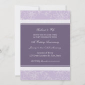 Invitation pour les 25 ans de mariage avec une pho (Dos)