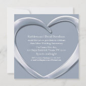 Invitation pour les 25 ans de mariage coeur de noc (Dos)