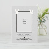 Invitation pour les 25 ans de mariage d'argent (Debout devant)