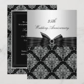 Invitation pour les 25 ans de mariage de Damask & (Devant / Derrière)