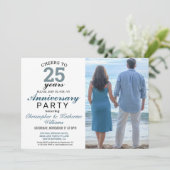 Invitation pour les 25 ans de mariage en Argent Mo (Debout devant)