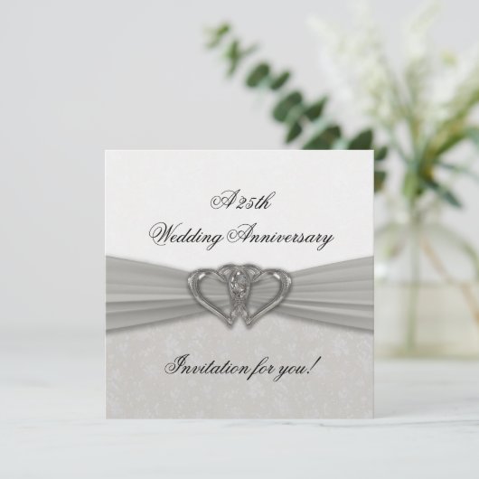 Invitation pour les 25 ans de mariage en Damas (Debout devant)