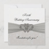 Invitation pour les 25 ans de mariage en Damas (Devant)