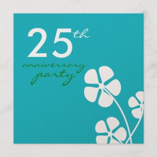 Invitation pour les 25 ans de mariage - Fleurs Mod
