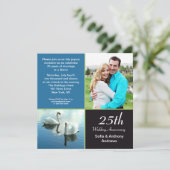 Invitation pour les 25 ans de mariage (photo) (Debout devant)