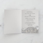 Invitation pour les 25 ans de mariage Sparkle Silv (Intérieur)