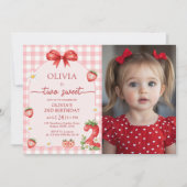 Invitation pour les 2 ans de Bow Berry Two Sweet G (Devant)