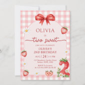 Invitation pour les 2 ans de Bow Berry Two Sweet G (Devant)