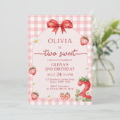 Invitation pour les 2 ans de Bow Berry Two Sweet G (Debout devant)