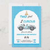 Invitation pour les 2 ans de Deux Bolides Bleus de (Devant)