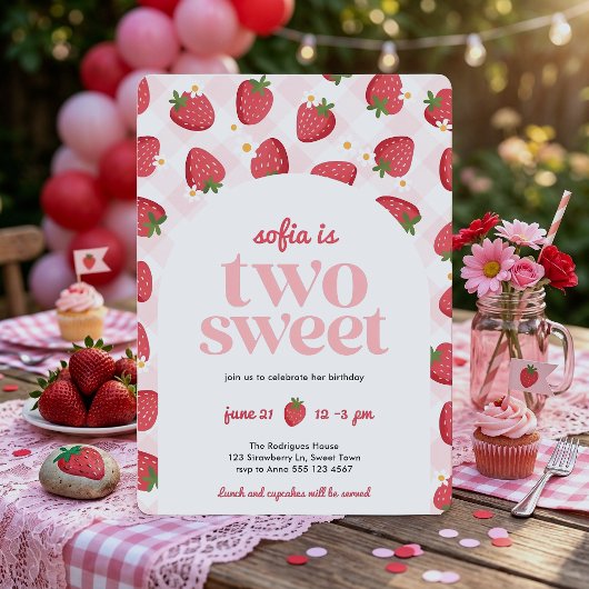 Invitation pour les 2 ans de Deux Douces Filles au