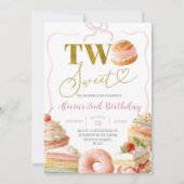 Invitation pour les 2 ans de gâteau de sucreries à (Devant)