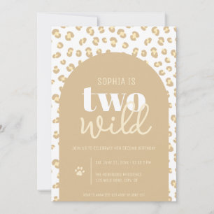 Invitation pour les 2 ans de la fille sauvage