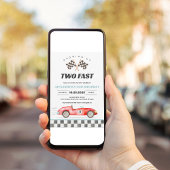 Invitation pour les 2 ans de la voiture de course 