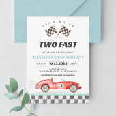 Invitation pour les 2 ans de la voiture de course 