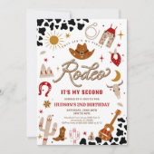 Invitation pour les 2 ans de Rodeo Cowboy (Devant)