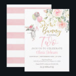 Invitation pour les 2 ans de Some Bunny<br><div class="desc">Parfaite invitation pour célébrer cette fille d'anniversaire spéciale !</div>