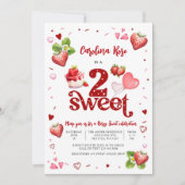 Invitation pour les 2 ans de Strawberry Sweet (Devant)
