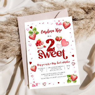Invitation pour les 2 ans de Strawberry Sweet