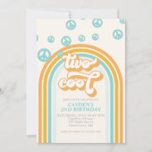 Invitation pour les 2 ans de TWO Cool Retro Boy (Devant)