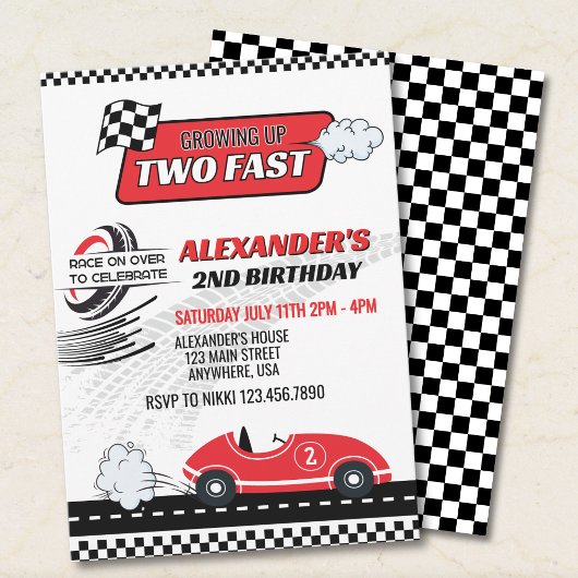 Invitation pour les 2 ans de Two Fast Racing