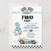 Invitation pour les 2 ans de Two Fast Racing Car (Devant)