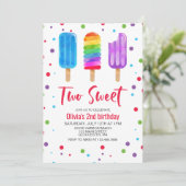 Invitation pour les 2 ans de Two Sweet avec des gl (Debout devant)