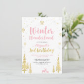 Invitation pour les 2 ans - Fille - Pays des merve (Debout devant)