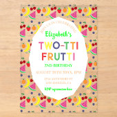 Invitation pour les 2 ans Fruit Two-tti Frutti (Recto)