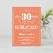 Invitation pour les 30 ans Anniversaire Corail et (Debout devant)