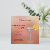 Invitation pour les 30 ans au cocktail (Debout devant)
