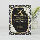 Invitation pour les 30 ans d'anniversaire - Noir B (Debout devant)