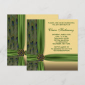 Invitation pour les 30 ans de Emerald Peacock Gold (Devant / Derrière)